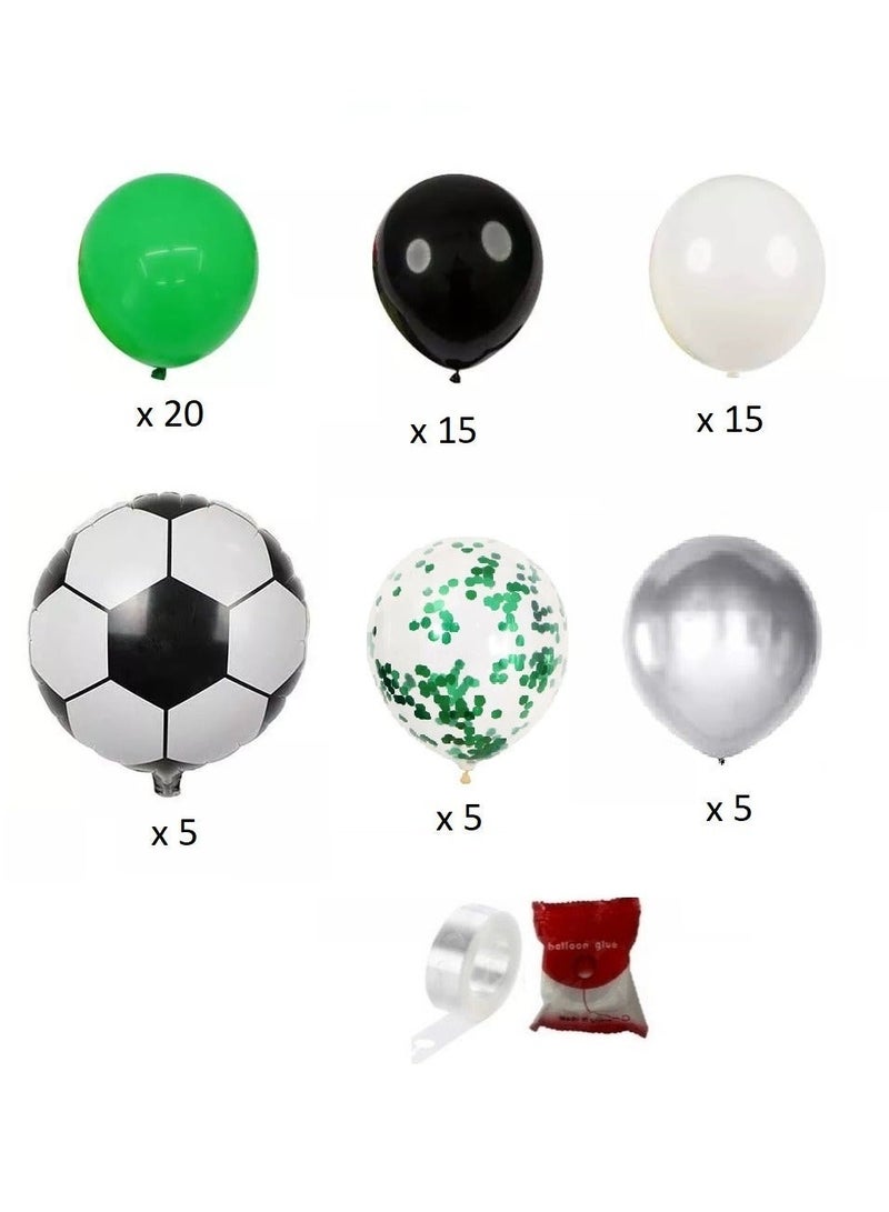 Football Balloon Garland Kit for Boys Soccer Birthday Party Decorations - Image 2